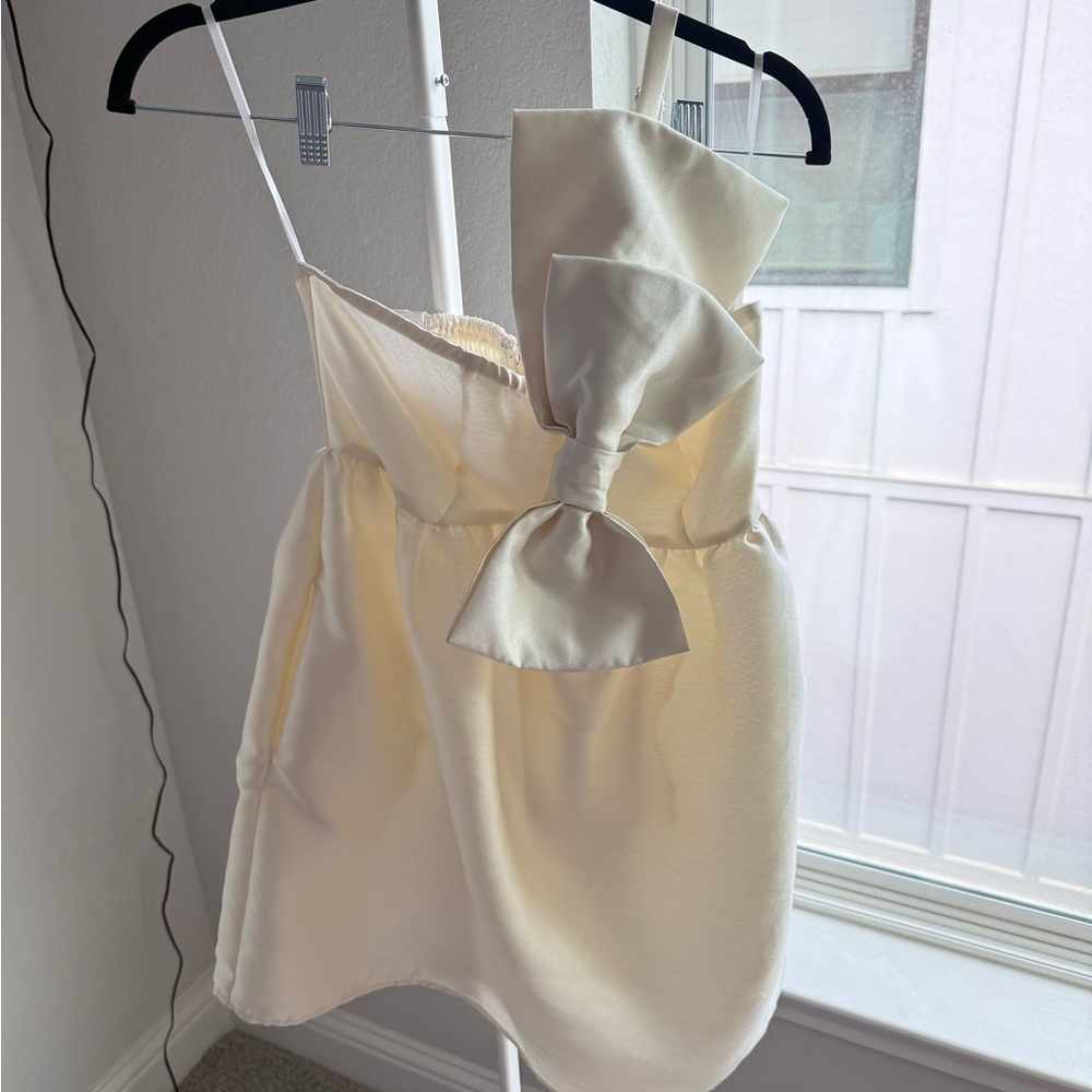 Petal & Pup Cream Asymmetrical Dress